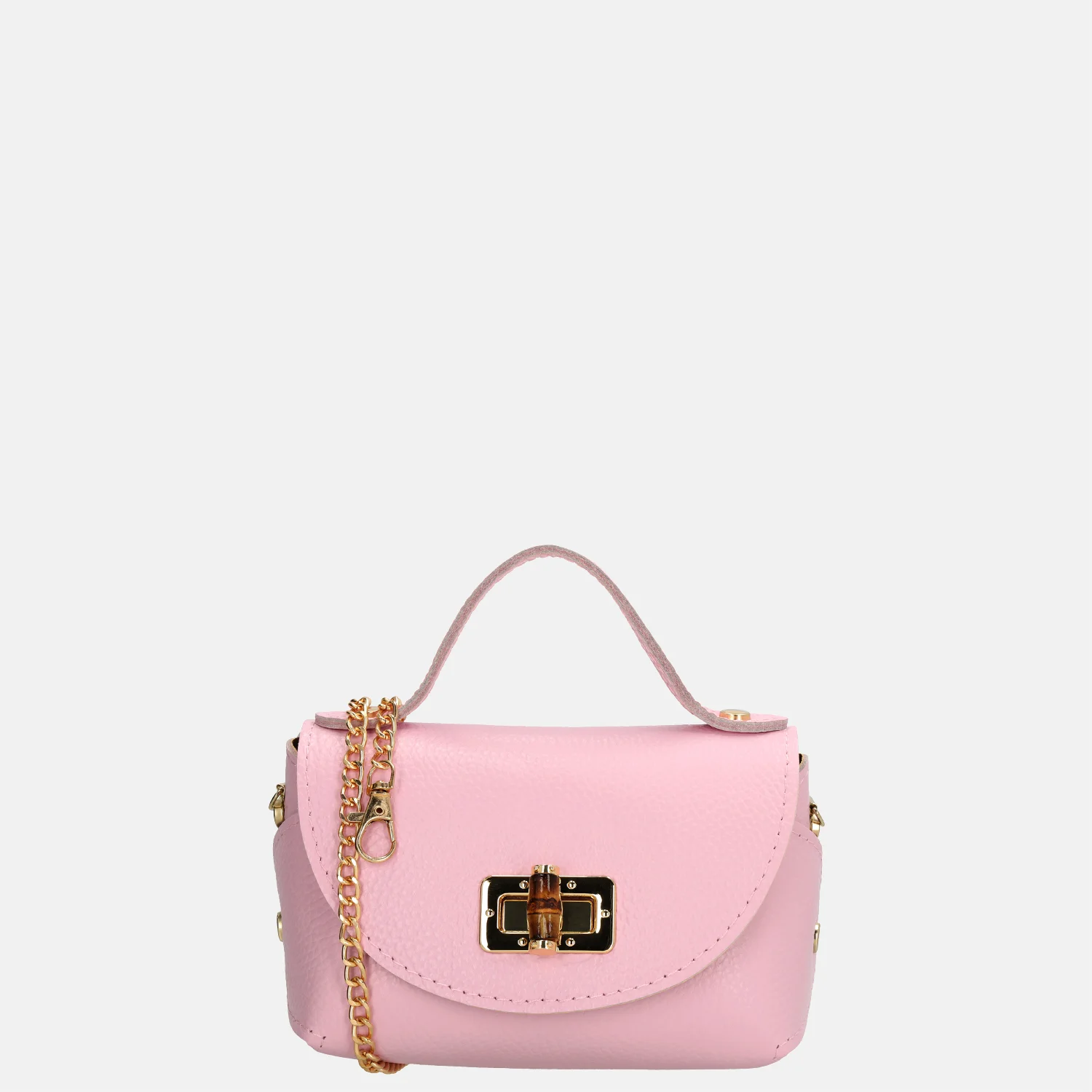Charm London Bamboo handtas lichtroze